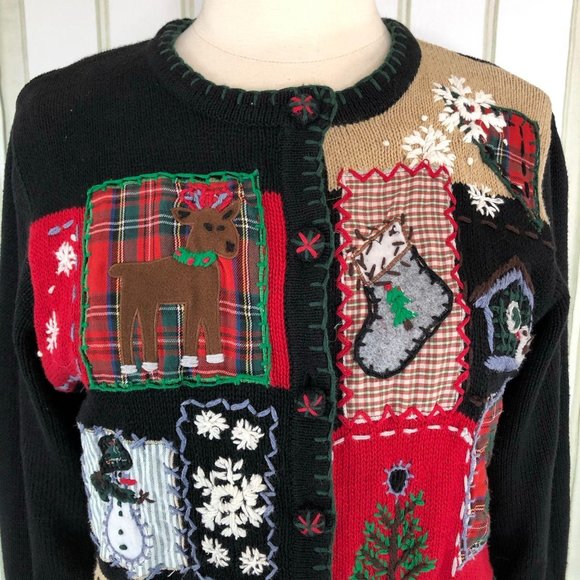 Victoria Jones Christmas Cardigan Sweater - Picture 5 of 10